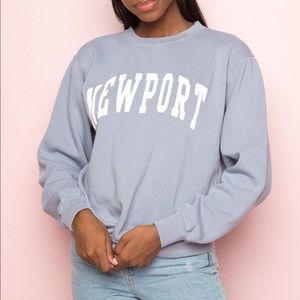 Brandy Melville Newport blue crewneck